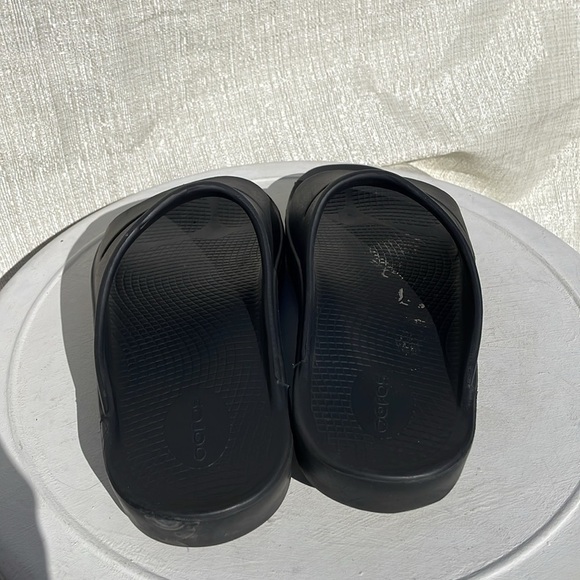 Oofos Men’s Ooahh Slide Sandal - Black Unisex Slide Women’s Sz 10/ Men’s 8 main image 7